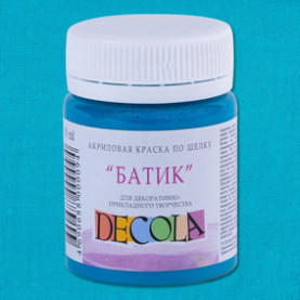 Акрил шелк батик Декола 50мл. Бирюзовая
