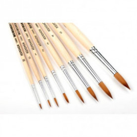 Кисть колонок круглая №5 короткая ручка