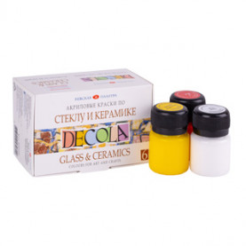 Набор Акрил стекло и керамика Декола 6*20мл.