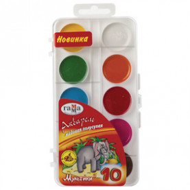 Акварель Мультики 10цв. Гамма