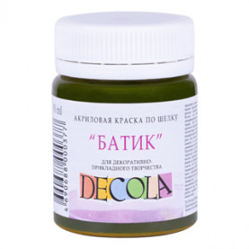 Акрил шелк батик Декола 50мл. Хаки