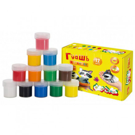Гуашь "Классика" 12цв.х 20мл., Каляка-Маляка