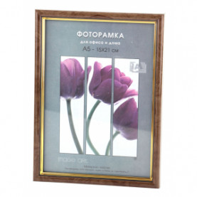 Фоторамка пластик  Interior Office 21х30 (А4) 586 Ольха