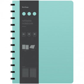 Бизнес-тетрадь А4+, 80л., "Instinct", клетка, на кольцах, пластик. обложка, Berlingo 