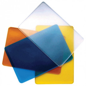 Обложка-карман для проездных документов, карт, пропусков, 98х65мм, ПВХ, прозрачная, ДПС