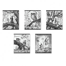 Тетрадь 48л клетка Монохромная история, EK