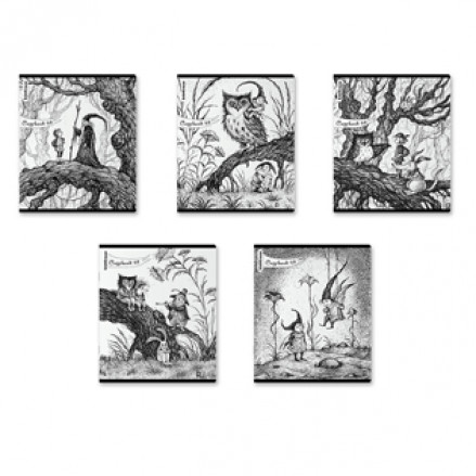 Тетрадь 48л клетка Монохромная история, EK