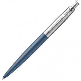 Ручка шариковая PARKER Jotter XL, УТОЛЩЕННЫЙ корпус, синий матовый лак, дет.нерж.сталь,синяя