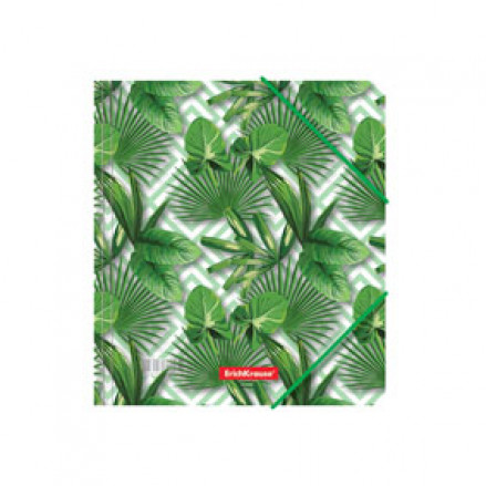 Папка на резинках А5+ Tropical Leaves, ЕК