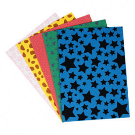 Цветная пористая резина, А4, 5л/5цв, 2мм, с узором, ArtSpace