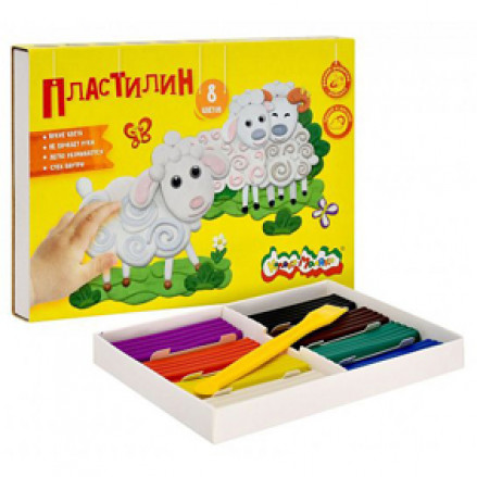 Пластилин Каляка-Маляка 8цв.120гр.