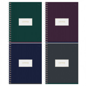 Тетрадь 48л клетка на гребне "Minimal", матовая ламинация, BG 