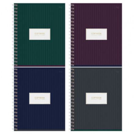 Тетрадь 48л клетка на гребне "Minimal", матовая ламинация, BG