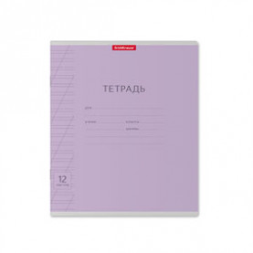 Тетрадь 12л косая линия Классика, ЕК