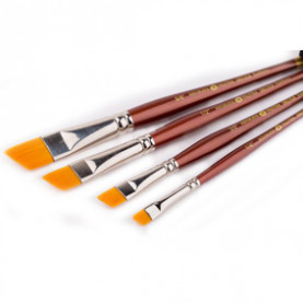 Кисть синтетика скошенная № 1 Декола