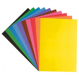 Картон цветной двусторонний А4 10л/10цв, "Чебурашка", в папке, Мульти-Пульти