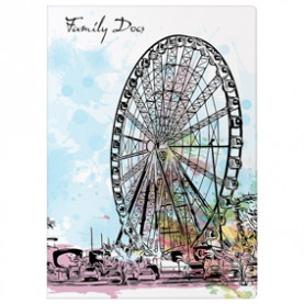 Папка для семейных документов, на 4 комплекта, цветной принт, STAFF