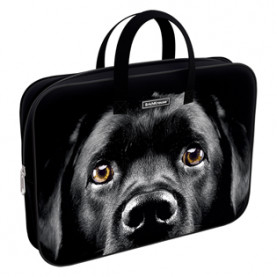 Папка с ручками A4+ на молнии Black Dog, ткань, ErichKrause® 