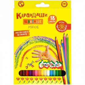 Карандаши 18 цв. шестигранные, Каляка-Маляка