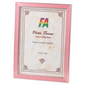 Фоторамка пластик  FA 15х21 "Акварель" Розовый, 
