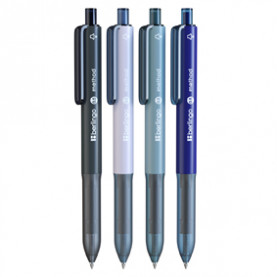 Ручка-роллер автомат. 0,5мм, "Method", синий, Berlingo