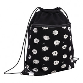 Мешок для обуви 50х41см "Sheeps", с карманом на молнии, ЕК