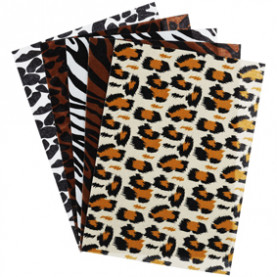 Цветной фетр, А4, 5л/5цв, 2мм, с узором, Спейс