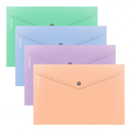 Конверт на кнопке А4 Matt Pastel Bloom, ЕК