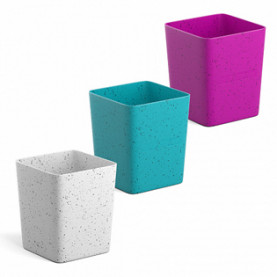 Стакан для канц. принадлежностей Base, Grains, ассорти, ЕК