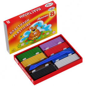 Пластилин Мультики 8цв.160гр. Гамма