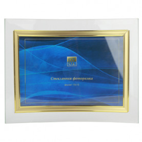 Фоторамка стеклянная GT 114/-G, 10х15, горизонтальная, вогнутая