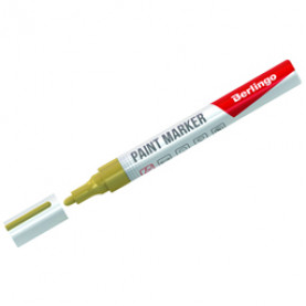 Маркер-краска "Uniline PA400", золото, 2-4мм, нитро-основа, Berlingo