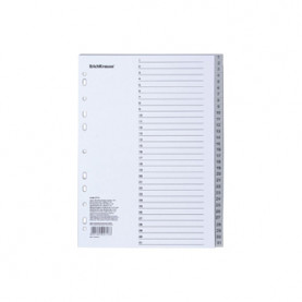 Разделитель А4, 1-31, серый, Brauberg