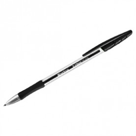 Ручка гелевая 0,5мм, Tribase Gel grip, грип, черная, Berlingo