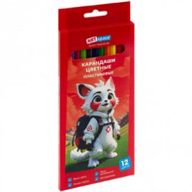 Карандаши 12 цв. "Отважная команда" пластиковые, ArtSpace