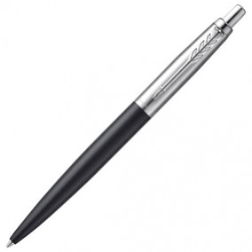 Ручка шариковая PARKER Jotter XL, УТОЛЩЕННЫЙ корпус, черный матовый лак,дет.нерж.сталь,синяя