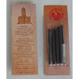 Уголь д/рисования в блистере, 5шт, ПДХ