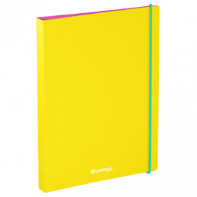 Папка 4 кольца А4 24мм, "Raze", D-кольца, карман, софт-тач, резинка, Berlingo 