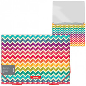 Папка-картотека A4 12 отд. на резинках "Geometry", Berlingo