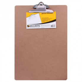 Планшет с прижимом А3, "Eco" МДФ, вертикальный, BRAUBERG
