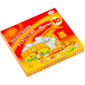 Пластилин Мультики 10цв. 200гр. Гамма