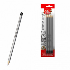 Набор карандашей ч/г 4шт. HB, 4B, 6B, 8B, ЕК