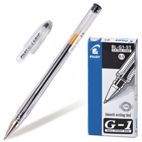 Ручка гелевая BL-G1, 0,5-0,7, черная, Pilot