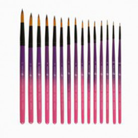 Кисть двухцветная синтетика круглая № 7 Декола (4,3 мм)