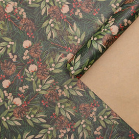 Бумага упаков. крафт "Шишки", 70х50см