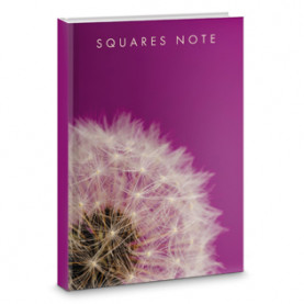 Блокнот А6+, 64л., "Flower"  интегр.обложка, клетка, Paper Art