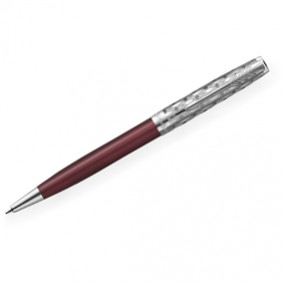 Ручка шариковая Parker Sonnet Metal & Red Lacquer СT, черная, 1,0мм, поворот.