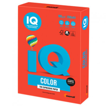 Бумага IQ MAESTRO Color 160, 250л. Кораллово-красный