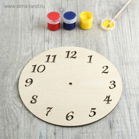 Деревянная заготовка Циферблат , высота 220мм