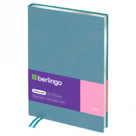 Ежедневник А5 н/дат, "Metallic", 136л., серебр. срез, металик, Berlingo